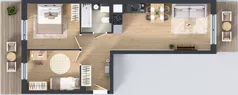 3 pokoje, mieszkanie 51,37 m², piętro 1, oferta nr IV/30, Miasteczko Nova Sfera 4, Warszawa, Białołęka, Żerań, ul. Marywilska 7