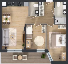 3 pokoje, mieszkanie 58,16 m², parter, oferta nr IV/3, Miasteczko Nova Sfera 4, Warszawa, Białołęka, Żerań, ul. Marywilska 7