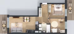 3 pokoje, mieszkanie 51,31 m², piętro 2, oferta nr XII/59, Metro Art 12, Warszawa, Praga Południe, Kamionek, ul. Chodakowska 38