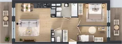 3 pokoje, mieszkanie 54,72 m², piętro 2, oferta nr XII/88, Metro Art 12, Warszawa, Praga Południe, Kamionek, ul. Chodakowska 38
