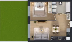 2 pokoje, mieszkanie 37,80 m², parter, oferta nr XII/53, Metro Art 12, Warszawa, Praga Południe, Kamionek, ul. Chodakowska 38