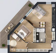 3 pokoje, mieszkanie 64,53 m², piętro 2, oferta nr A17, Concept Ćwiklińska, Warszawa, Białołęka, Tarchomin, ul. Elżbiety Barszczewskiej 2