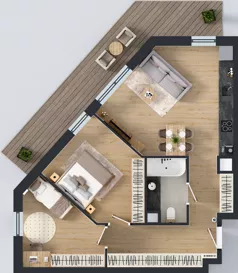 3 pokoje, mieszkanie 64,53 m², piętro 4, oferta nr A35, Concept Ćwiklińska, Warszawa, Białołęka, Tarchomin, ul. Elżbiety Barszczewskiej 2