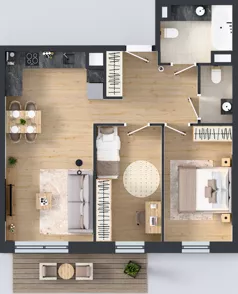 3 pokoje, mieszkanie 62,05 m², piętro 2, oferta nr A84, Concept Ćwiklińska, Warszawa, Białołęka, Tarchomin, ul. Elżbiety Barszczewskiej 2