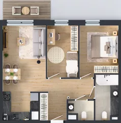 3 pokoje, mieszkanie 58,41 m², piętro 2, oferta nr A90, Concept Ćwiklińska, Warszawa, Białołęka, Tarchomin, ul. Elżbiety Barszczewskiej 2