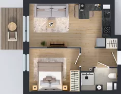 2 pokoje, mieszkanie 34,33 m², piętro 2, oferta nr 15, Viva Garden 14, Warszawa, Białołęka, Brzeziny, ul. Szlachecka 8