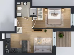 2 pokoje, mieszkanie 34,77 m², piętro 3, oferta nr 20, Viva Garden 14, Warszawa, Białołęka, Brzeziny, ul. Szlachecka 8