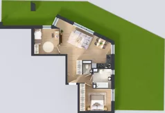 3 pokoje, mieszkanie 61,76 m², parter, oferta nr 25, Viva Garden 14, Warszawa, Białołęka, Brzeziny, ul. Szlachecka 8