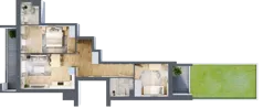 3 pokoje, mieszkanie 57,90 m², parter, oferta nr III/C125, Miasteczko Nova Sfera, Warszawa, Białołęka, Żerań, ul. Marywilska