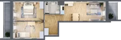 3 pokoje, mieszkanie 57,23 m², piętro 2, oferta nr III/C136, Miasteczko Nova Sfera, Warszawa, Białołęka, Żerań, ul. Marywilska