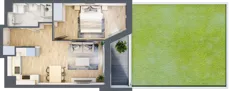 2 pokoje, mieszkanie 40,82 m², parter, oferta nr III/E212, Miasteczko Nova Sfera, Warszawa, Białołęka, Żerań, ul. Marywilska