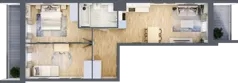 3 pokoje, mieszkanie 59,11 m², piętro 2, oferta nr III/E222, Miasteczko Nova Sfera, Warszawa, Białołęka, Żerań, ul. Marywilska