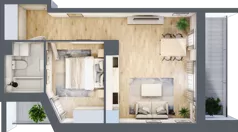 2 pokoje, mieszkanie 41,90 m², piętro 3, oferta nr III/F265, Miasteczko Nova Sfera, Warszawa, Białołęka, Żerań, ul. Marywilska
