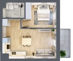 2 pokoje, mieszkanie 38,78 m², piętro 5, oferta nr XI/117, Metro Art 11, Warszawa, Praga Południe, Kamionek, ul. Żupnicza / Chodakowska