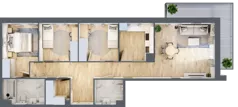 4 pokoje, mieszkanie 88,90 m², piętro 1, oferta nr VII/20, Olchowy Park 7, Warszawa, Białołęka, Kobiałka, ul. Marii Callas 4A