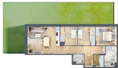 4 pokoje, mieszkanie 73,77 m², parter, oferta nr VII/4, Olchowy Park 7, Warszawa, Białołęka, Kobiałka, ul. Marii Callas 4A