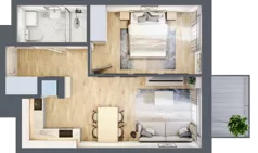 2 pokoje, mieszkanie 39,00 m², piętro 3, oferta nr B-118, Miasteczko Julianów, Julianów, ul. Urbanistów
