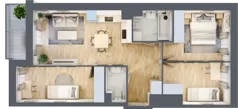4 pokoje, mieszkanie 61,67 m², piętro 2, oferta nr II/A116, Olchowy Park 2, Warszawa, Białołęka, Kobiałka, ul. Marii Callas 18