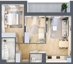 3 pokoje, mieszkanie 56,90 m², piętro 2, oferta nr VI/27, Neo Nova Ochota 6, Warszawa, Włochy, Raków, ul. Opackiego