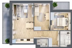 3 pokoje, mieszkanie 60,30 m², piętro 1, oferta nr VI/12, Neo Nova Ochota 6, Warszawa, Włochy, Raków, ul. Opackiego