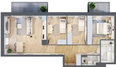 4 pokoje, mieszkanie 76,54 m², piętro 4, oferta nr VI/50, Neo Nova Ochota 6, Warszawa, Włochy, Raków, ul. Opackiego