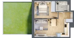 2 pokoje, mieszkanie 40,14 m², parter, oferta nr VI/64, Neo Nova Ochota 6, Warszawa, Włochy, Raków, ul. Opackiego