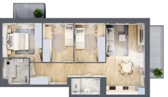 4 pokoje, mieszkanie 69,30 m², piętro 3, oferta nr VI/118, Neo Nova Ochota 6, Warszawa, Włochy, Raków, ul. Opackiego