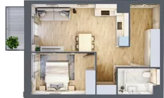 2 pokoje, mieszkanie 44,67 m², piętro 3, oferta nr VI/125, Viva Piast 6, Kraków, Mistrzejowice, ul. Powstańców