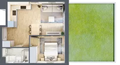 2 pokoje, mieszkanie 35,30 m², parter, oferta nr VII/2, Nova Viva Garden 7, Warszawa, Białołęka, Brzeziny, ul. Pawła Włodkowica 11C