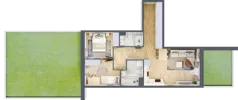 3 pokoje, mieszkanie 58,63 m², parter, oferta nr VII/53, Nova Viva Garden 7, Warszawa, Białołęka, Brzeziny, ul. Pawła Włodkowica 11C