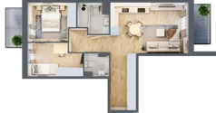 3 pokoje, mieszkanie 56,32 m², piętro 3, oferta nr VII/40, Nova Viva Garden 7, Warszawa, Białołęka, Brzeziny, ul. Pawła Włodkowica 11C