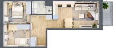 3 pokoje, mieszkanie 46,41 m², piętro 3, oferta nr VII/50, Nova Viva Garden 7, Warszawa, Białołęka, Brzeziny, ul. Pawła Włodkowica 11C
