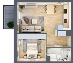 2 pokoje, mieszkanie 41,30 m², piętro 2, oferta nr VII/79, Nova Viva Garden 7, Warszawa, Białołęka, Brzeziny, ul. Pawła Włodkowica 11C