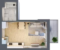 1 pokój, mieszkanie 31,33 m², piętro 5, oferta nr XIII/82, Metro Art 13, Warszawa, Praga Południe, Kamionek, ul. Żupnicza