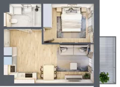 2 pokoje, mieszkanie 37,39 m², piętro 1, oferta nr XIII/95, Metro Art 13, Warszawa, Praga Południe, Kamionek, ul. Żupnicza