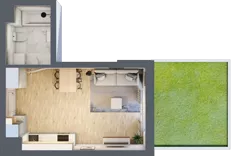 1 pokój, mieszkanie 31,36 m², parter, oferta nr XIII/43, Metro Art 13, Warszawa, Praga Południe, Kamionek, ul. Żupnicza