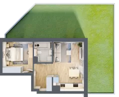 2 pokoje, mieszkanie 39,47 m², parter, oferta nr XIII/46, Metro Art 13, Warszawa, Praga Południe, Kamionek, ul. Żupnicza