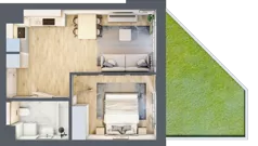 2 pokoje, mieszkanie 36,67 m², parter, oferta nr XIII/92, Metro Art 13, Warszawa, Praga Południe, Kamionek, ul. Żupnicza