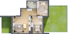 3 pokoje, mieszkanie 71,58 m², parter, oferta nr IV/21, Neo Nova Ochota 4, Warszawa, Włochy, Raków, ul. Wojciecha Opackiego