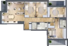 5 pokoi, mieszkanie 120,24 m², piętro 1, oferta nr IV/23, Neo Nova Ochota 4, Warszawa, Włochy, Raków, ul. Wojciecha Opackiego