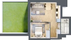 2 pokoje, mieszkanie 38,30 m², parter, oferta nr IV/60, Neo Nova Ochota 4, Warszawa, Włochy, Raków, ul. Wojciecha Opackiego