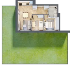 3 pokoje, mieszkanie 47,96 m², parter, oferta nr IV/1, Neo Nova Ochota 4, Warszawa, Włochy, Raków, ul. Wojciecha Opackiego
