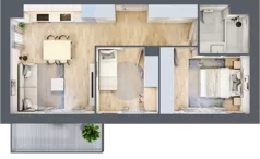 3 pokoje, mieszkanie 50,24 m², piętro 2, oferta nr IV/83, Neo Nova Ochota 4, Warszawa, Włochy, Raków, ul. Wojciecha Opackiego