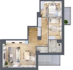 3 pokoje, mieszkanie 70,06 m², piętro 5, oferta nr IV/109, Neo Nova Ochota 4, Warszawa, Włochy, Raków, ul. Wojciecha Opackiego