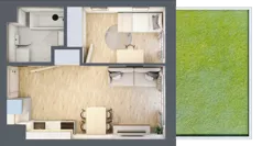 2 pokoje, mieszkanie 32,21 m², parter, oferta nr VI/117, Metro Art 6, Warszawa, Praga Południe, Kamionek, ul. Żupnicza