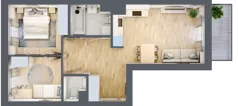3 pokoje, mieszkanie 52,92 m², piętro 3, oferta nr VI/51, Metro Art 6, Warszawa, Praga Południe, Kamionek, ul. Żupnicza