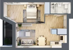 2 pokoje, mieszkanie 38,91 m², piętro 2, oferta nr V/34, Miasteczko Nova Sfera 5, Warszawa, Białołęka, Żerań, ul. Marywilska 5