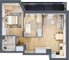 3 pokoje, mieszkanie 53,65 m², piętro 6, oferta nr V/81, Miasteczko Nova Sfera 5, Warszawa, Białołęka, Żerań, ul. Marywilska 5