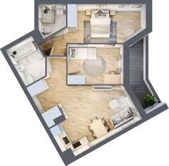 3 pokoje, mieszkanie 59,36 m², piętro 5, oferta nr V/67, Miasteczko Nova Sfera 5, Warszawa, Białołęka, Żerań, ul. Marywilska 5