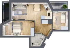 3 pokoje, mieszkanie 52,66 m², piętro 5, oferta nr V/75, Miasteczko Nova Sfera 5, Warszawa, Białołęka, Żerań, ul. Marywilska 5